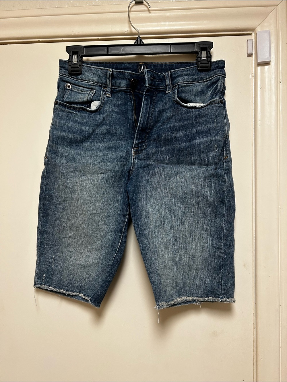 GAP Girls Faded Blue Denim Cutoff Shorts